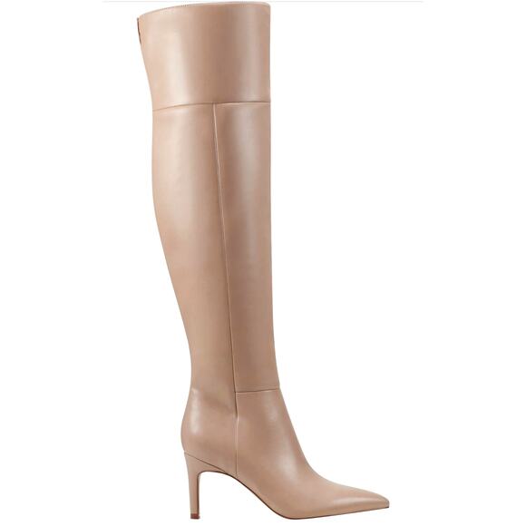 Marc Fisher LTD Genessa 2 Pointed Toe Over the Knee Boot Med Natural 8 - Picture 4 of 7